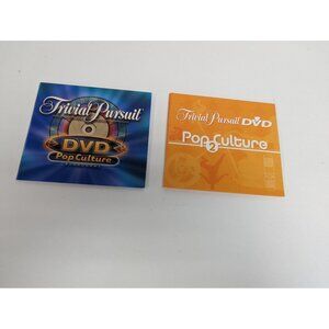 Hasbro 2005 Trivial Pursuit DVD Pop Culture 2 Game Replacement Set of 2 DVDs